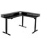 Electric L Shaped Desk with CPU Stand, Hooks, and Fabric Drawers